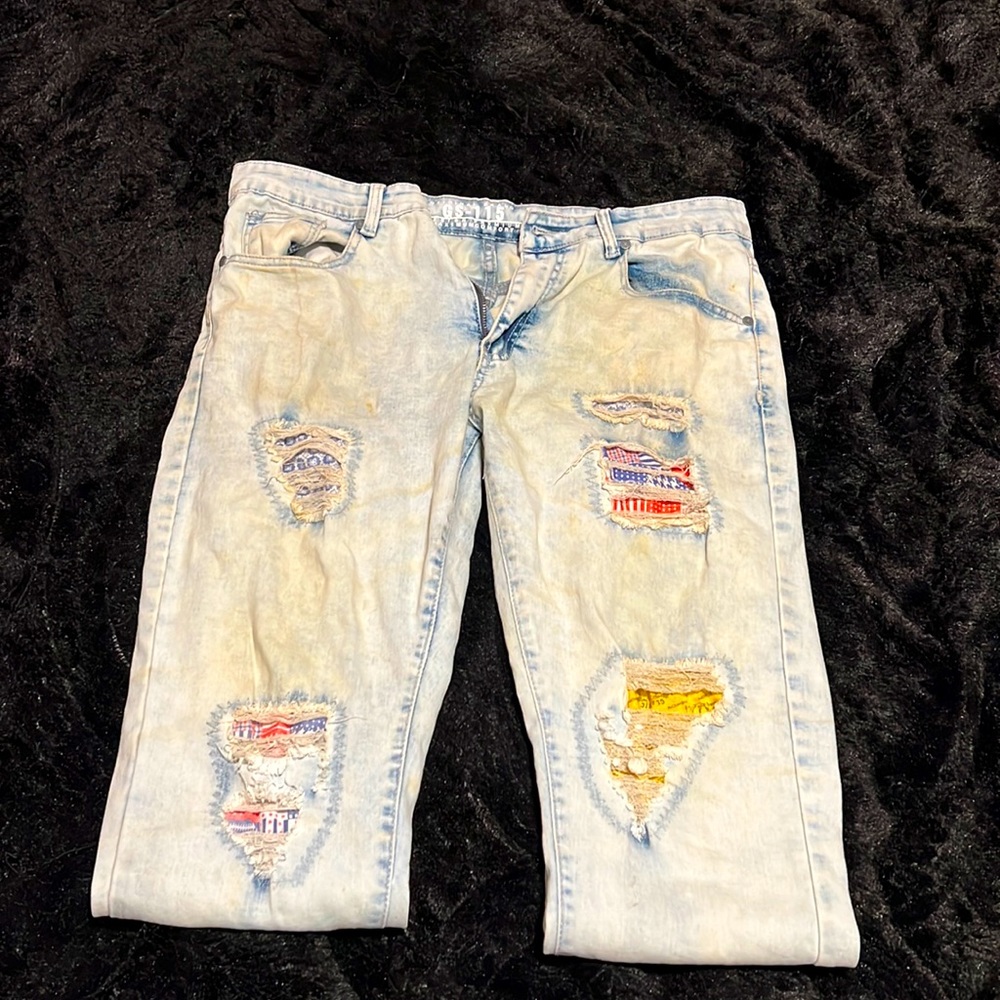 Denim Washed Blue Jeans